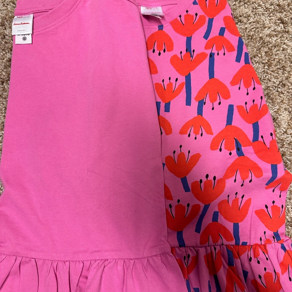 Pink and Red Floral Peplum Top